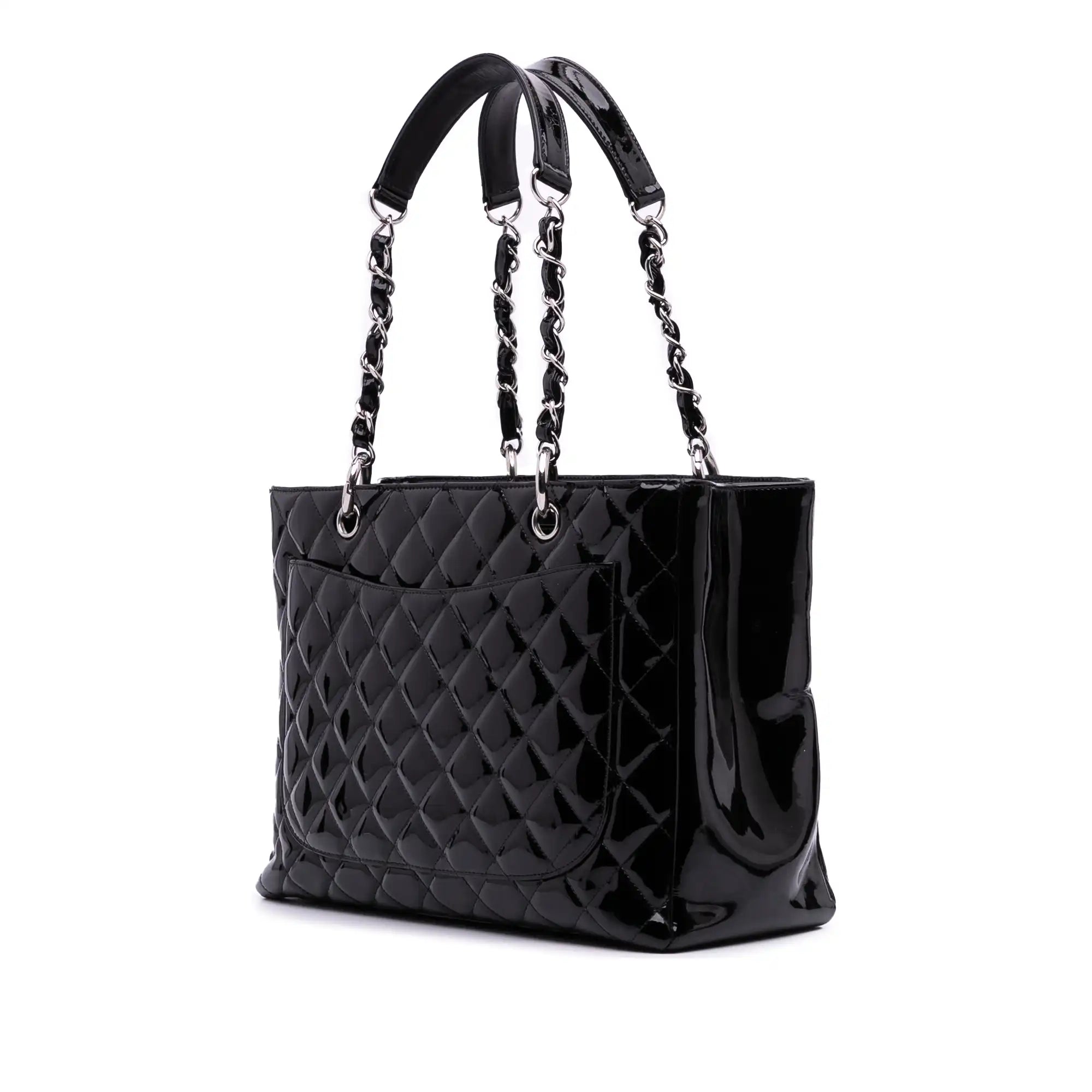 Chanel GST Black Patent Leather