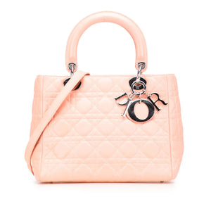 Dior Lady Dior Medium Pink Cannage Lambskin