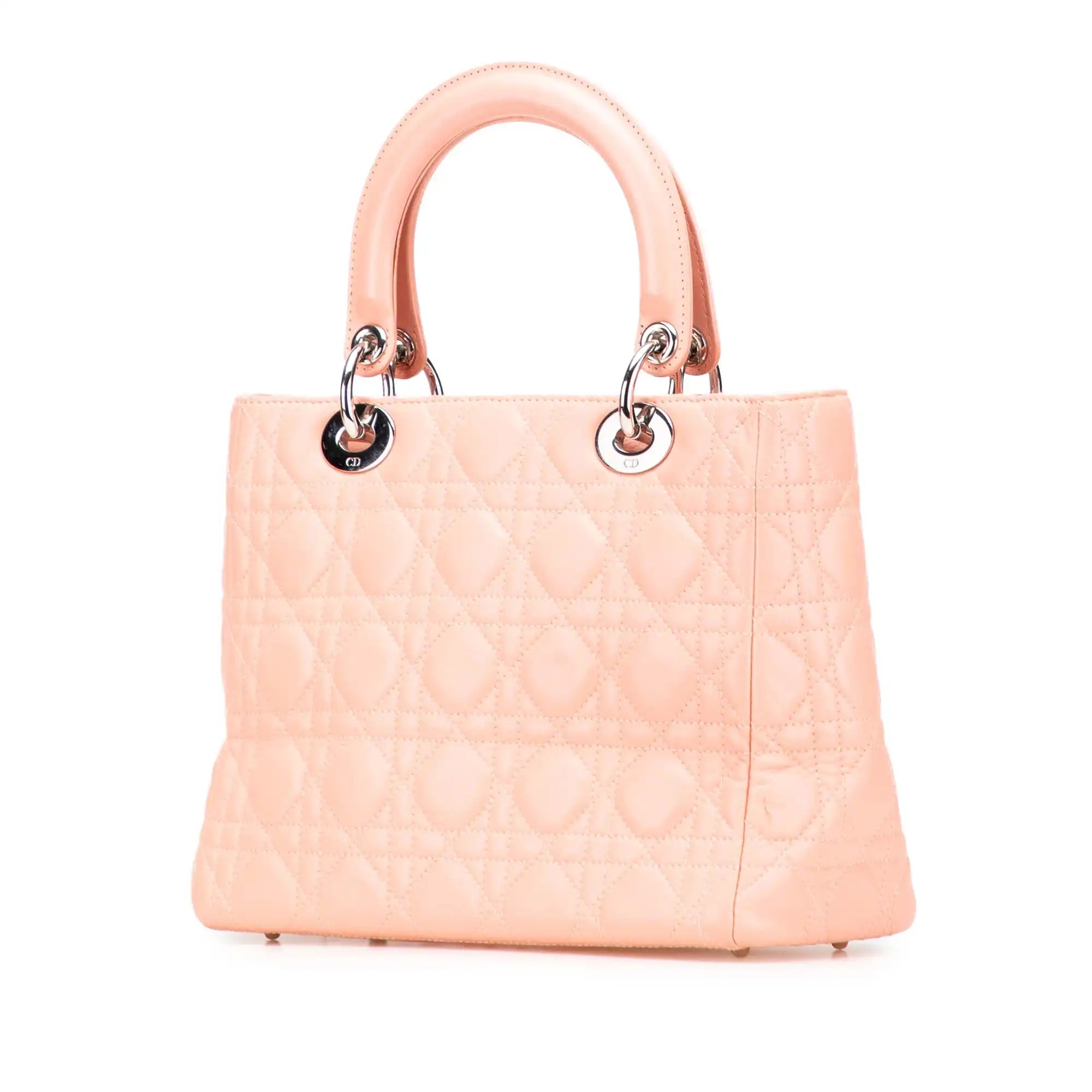 Dior Lady Dior Medium Pink Cannage Lambskin
