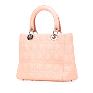 Dior Lady Dior Medium Pink Cannage Lambskin