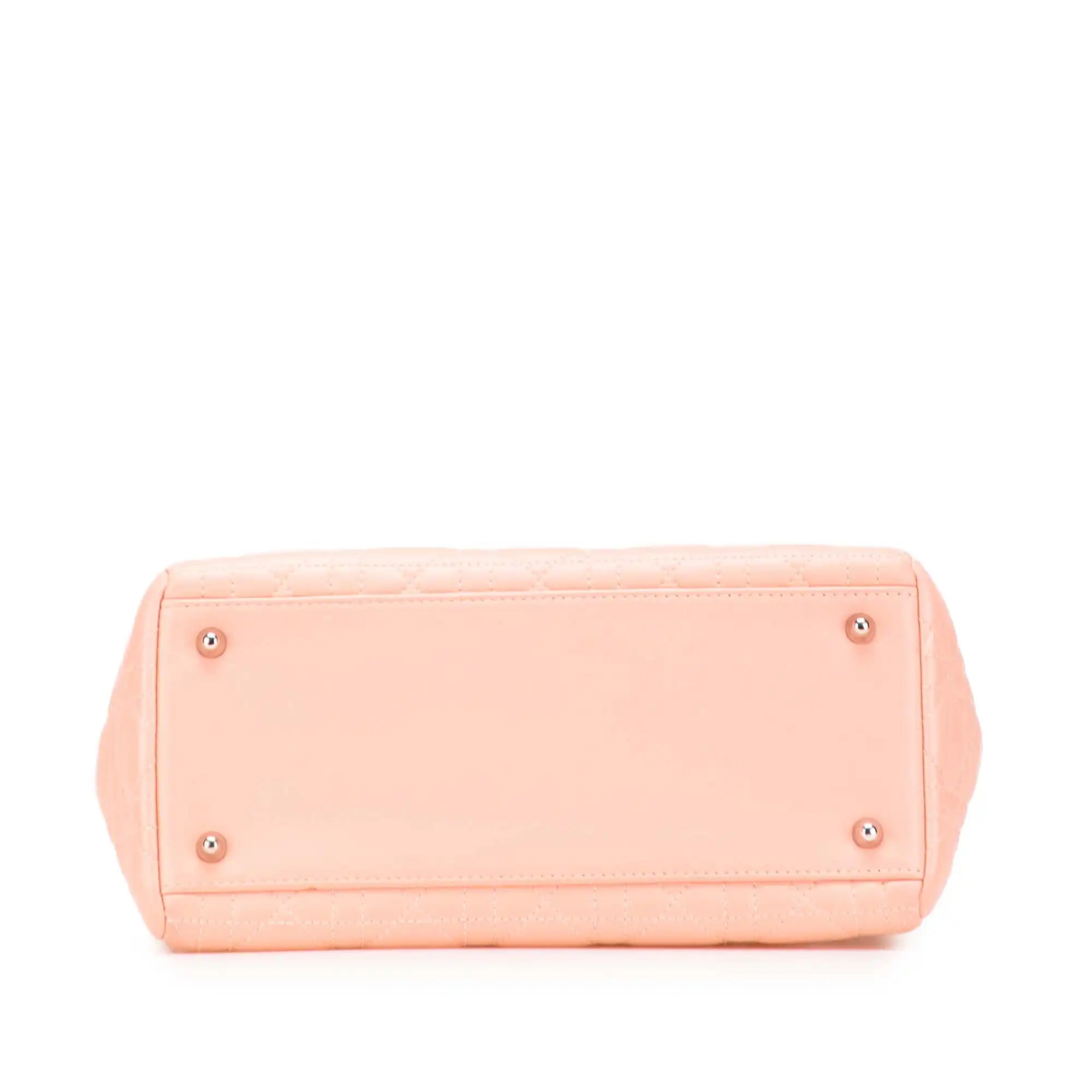 Dior Lady Dior Medium Pink Cannage Lambskin