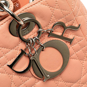 Dior Lady Dior Medium Pink Cannage Lambskin