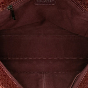 Chanel Crave Flap Jumbo Brown Glazed Caviar Ruthenium