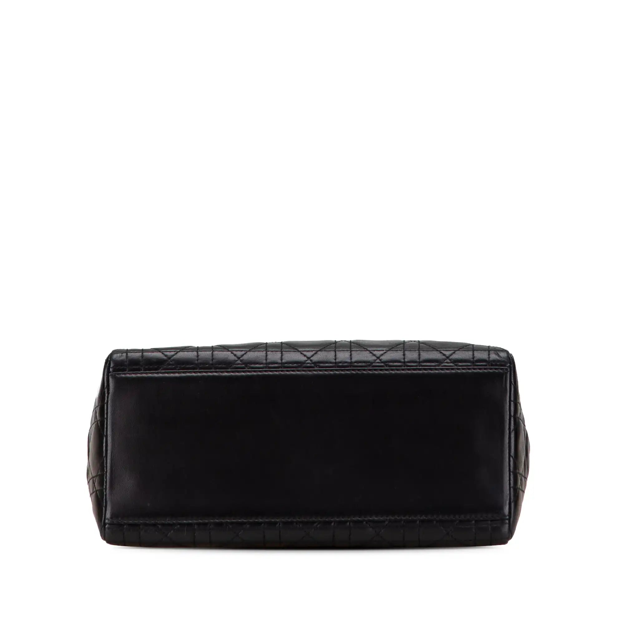 Dior Lady Dior Medium Black Lambs en peau d'agneau