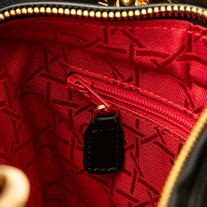 Dior Lady Dior Medium Black Lambs en peau d'agneau