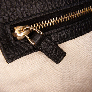 Gucci Swing Convertible Tote Black Leather