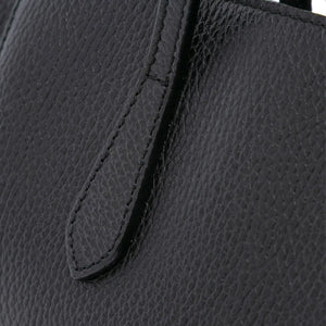 Gucci Swing Convertible Tote Black Leather
