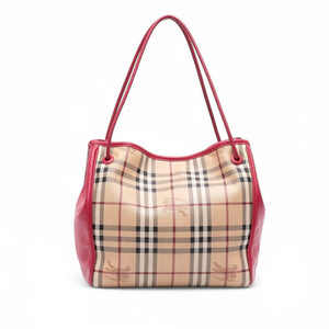 Burberry Canterbury Tote Small Haymarket Check Canvas