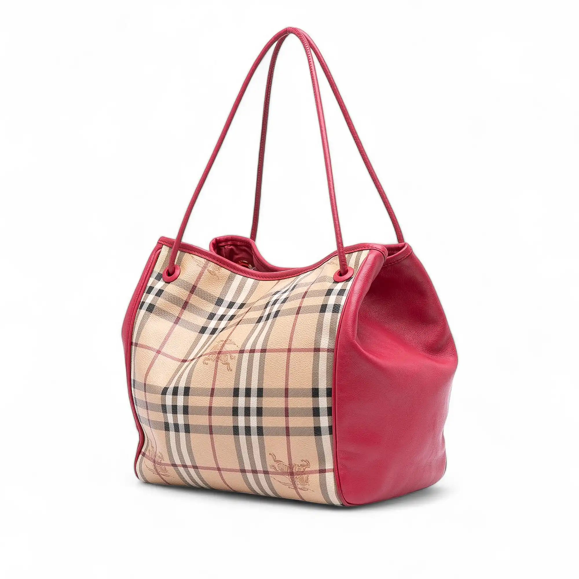 Burberry Canterbury Tote Small Haymarket Check Canvas
