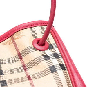 Burberry Canterbury Tote Small Haymarket Check Canvas