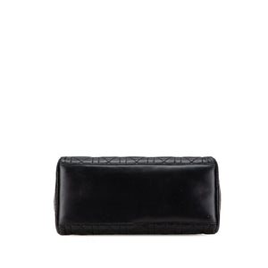 Dior Lady Dior Medium Black Lambskin Gold
