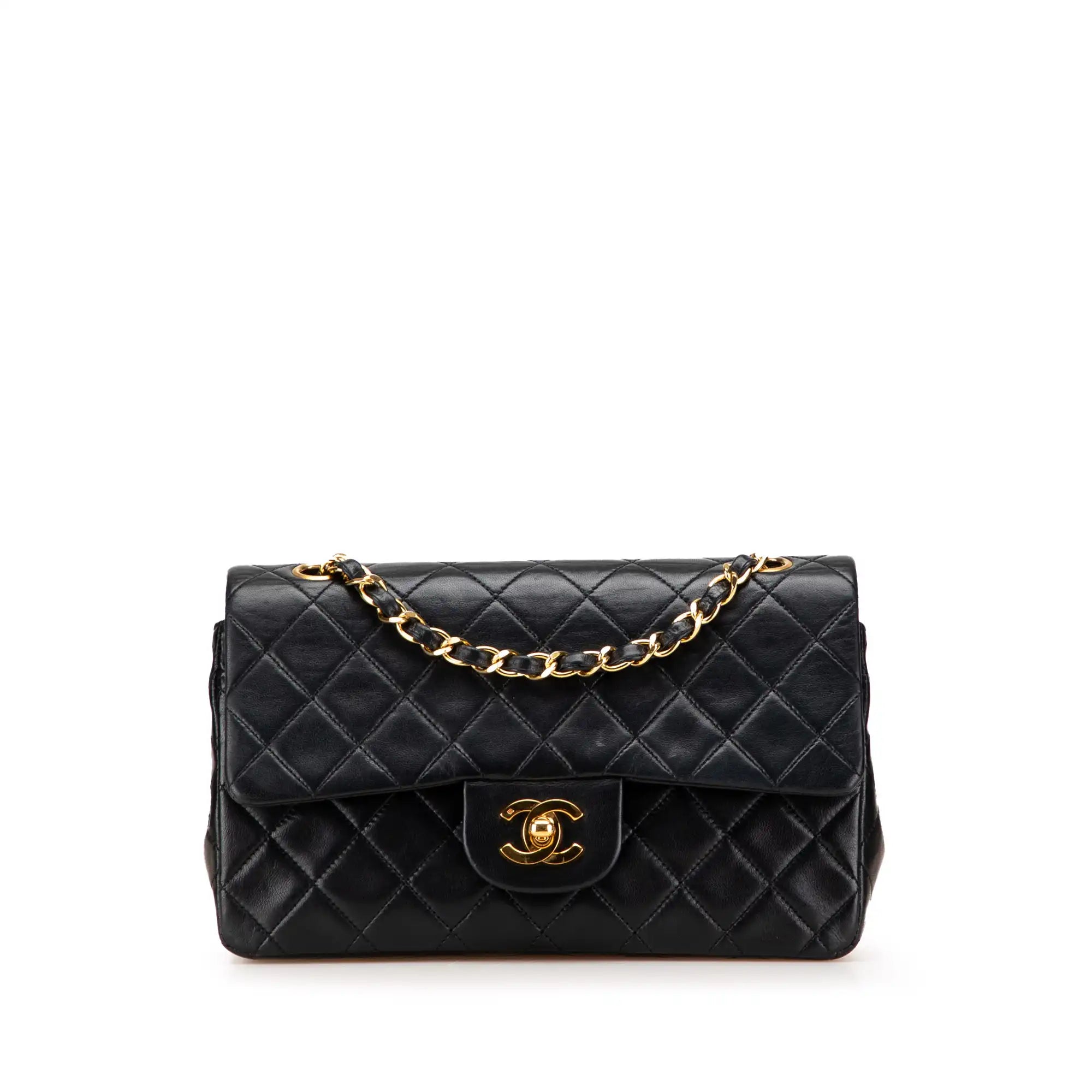Chanel Classic Double Flap Small Black Lambskin Gold