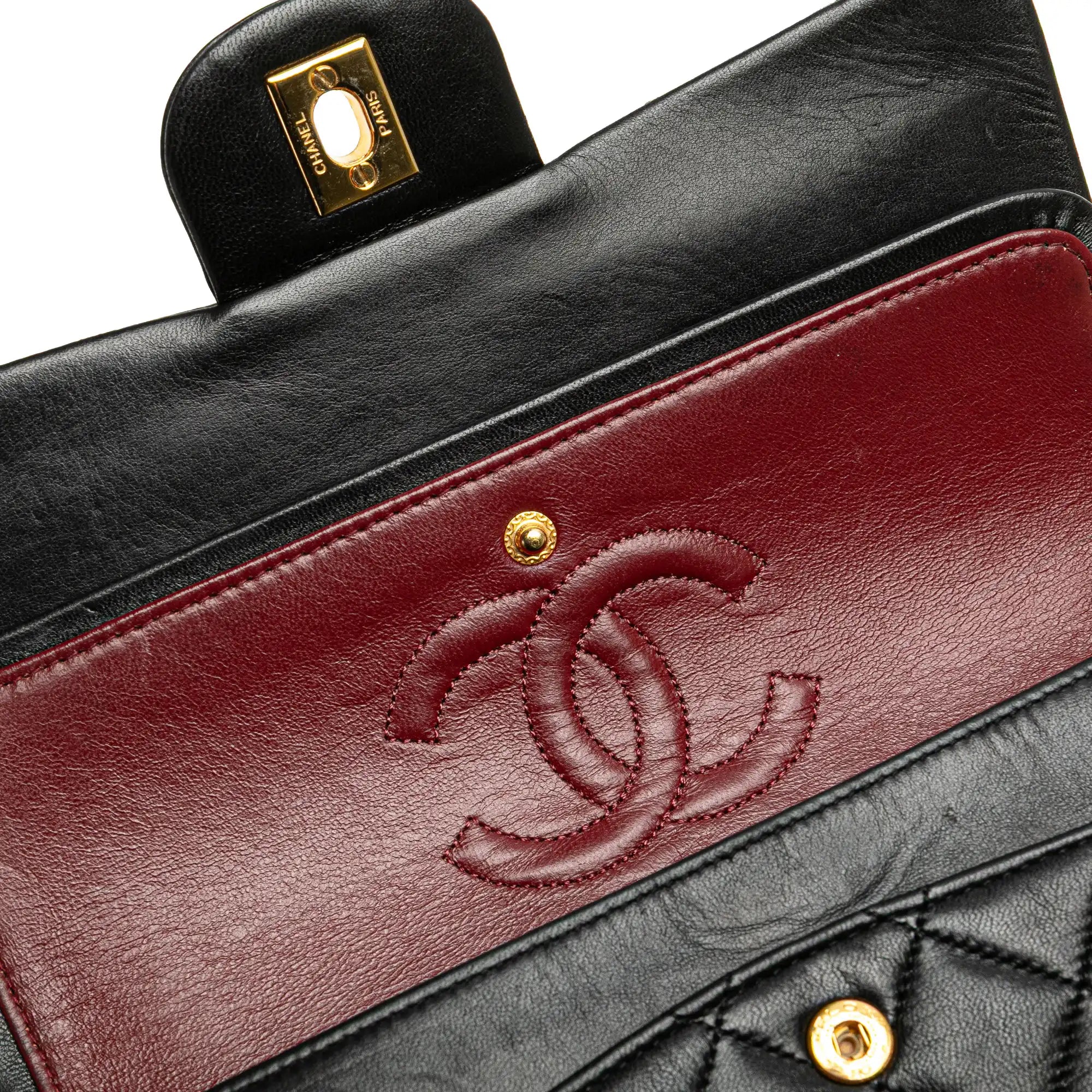 Chanel Classic Double Flap Small Black Lambskin Gold