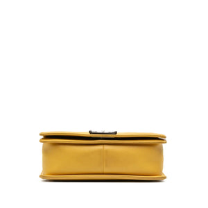 Chanel Boy Medium Yellow Calfskin Ruthenium