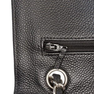 Chanel Classic Double Flap Medium Black Caviar Silver