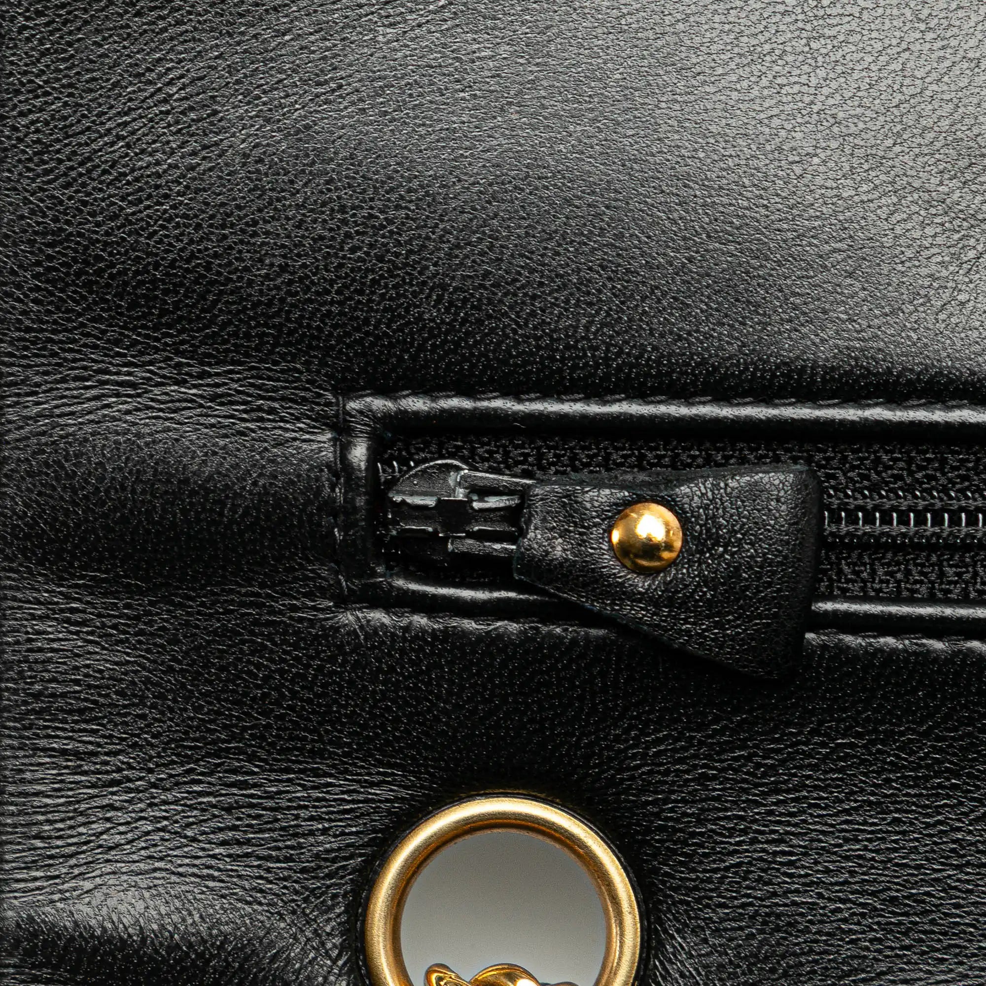 Chanel Classic Double Flap Medium Black Lambskin Gold