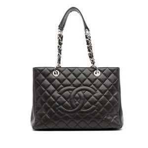Chanel GST Black Caviar Silver
