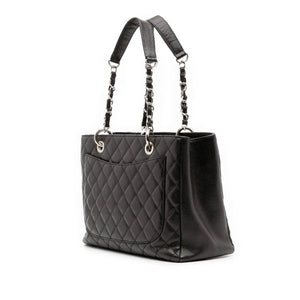 Chanel GST Black Caviar Silver