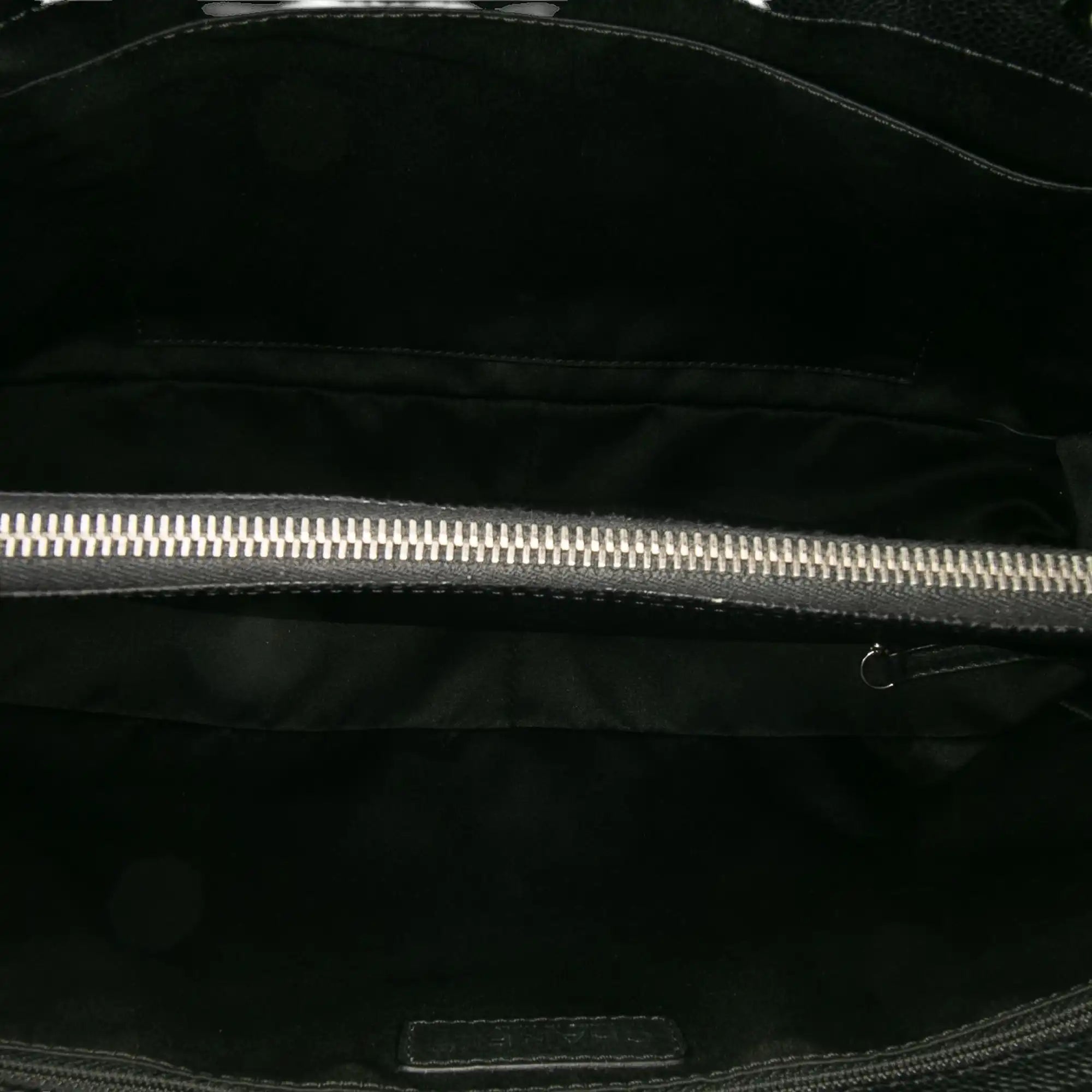 Chanel GST Black Caviar Silver