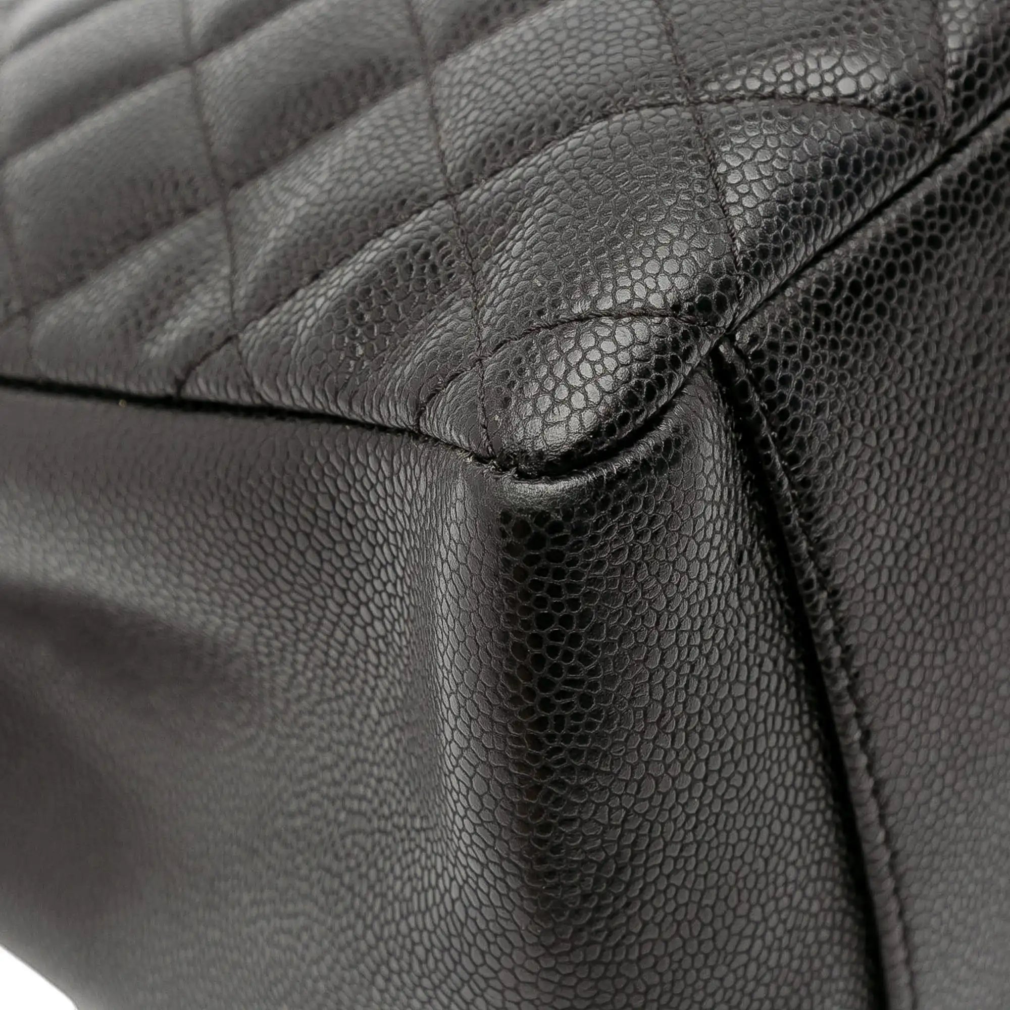 Chanel GST Black Caviar Silver