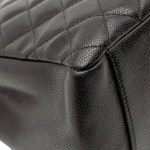 Chanel GST Black Caviar Silver