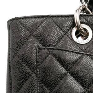 Chanel GST Black Caviar Silver