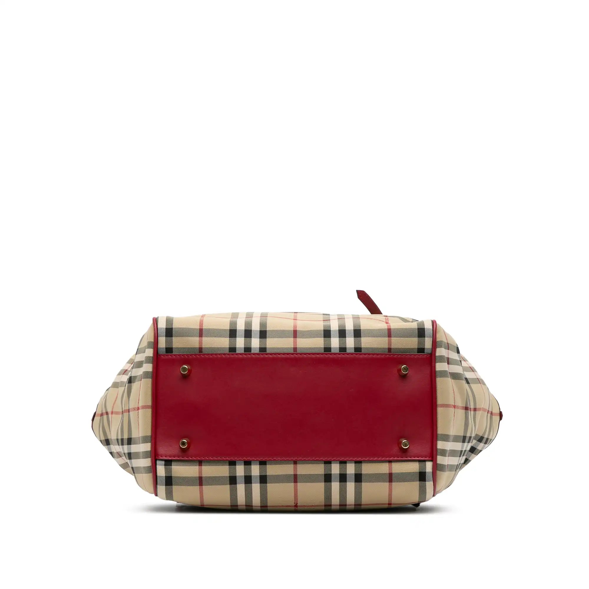 Burberry Canterbury Tote Small Haymarket Check Canvas