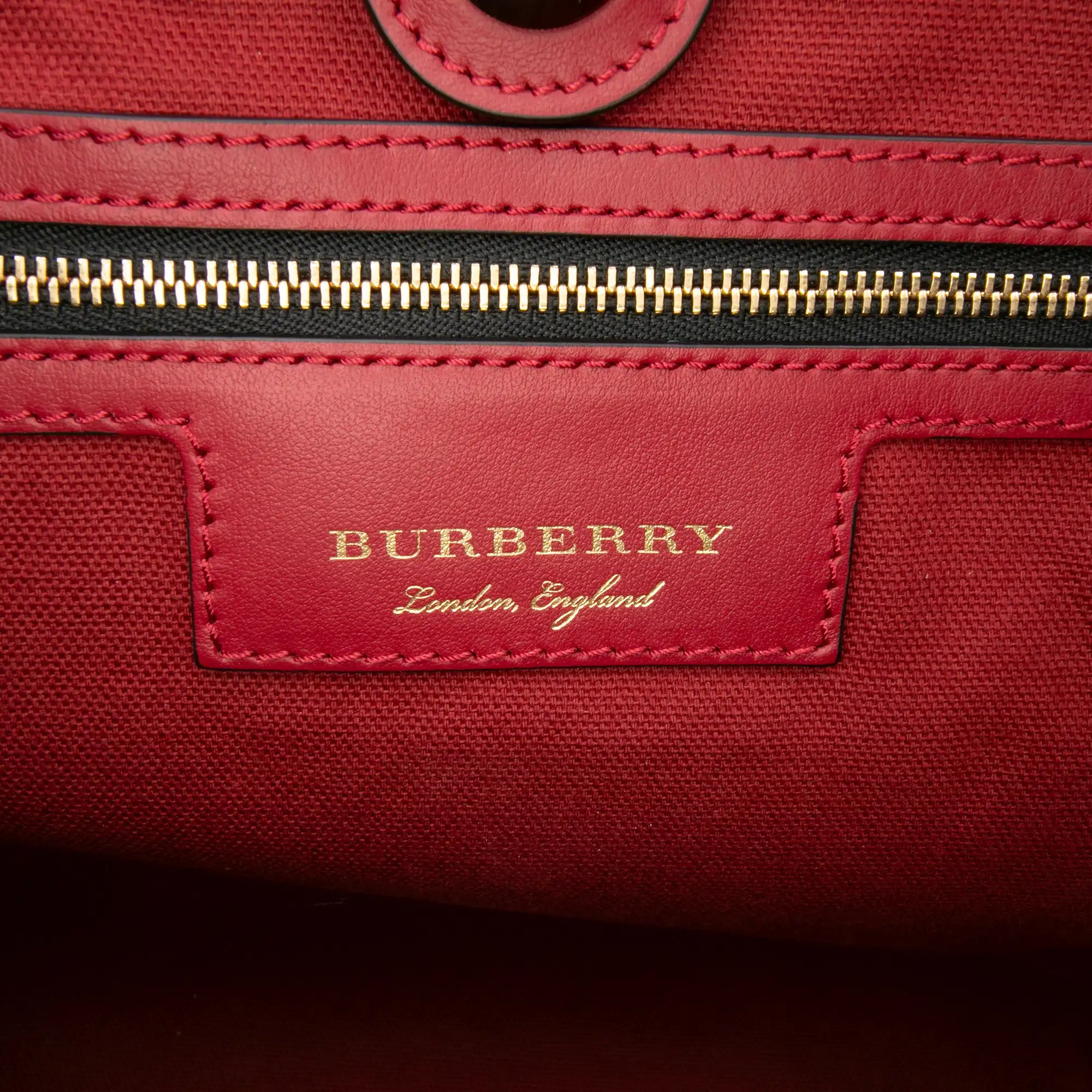 Burberry Canterbury Tote Small Haymarket Check Canvas