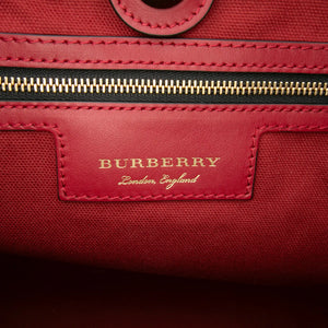 Burberry Canterbury Tote Small Haymarket Check Canvas