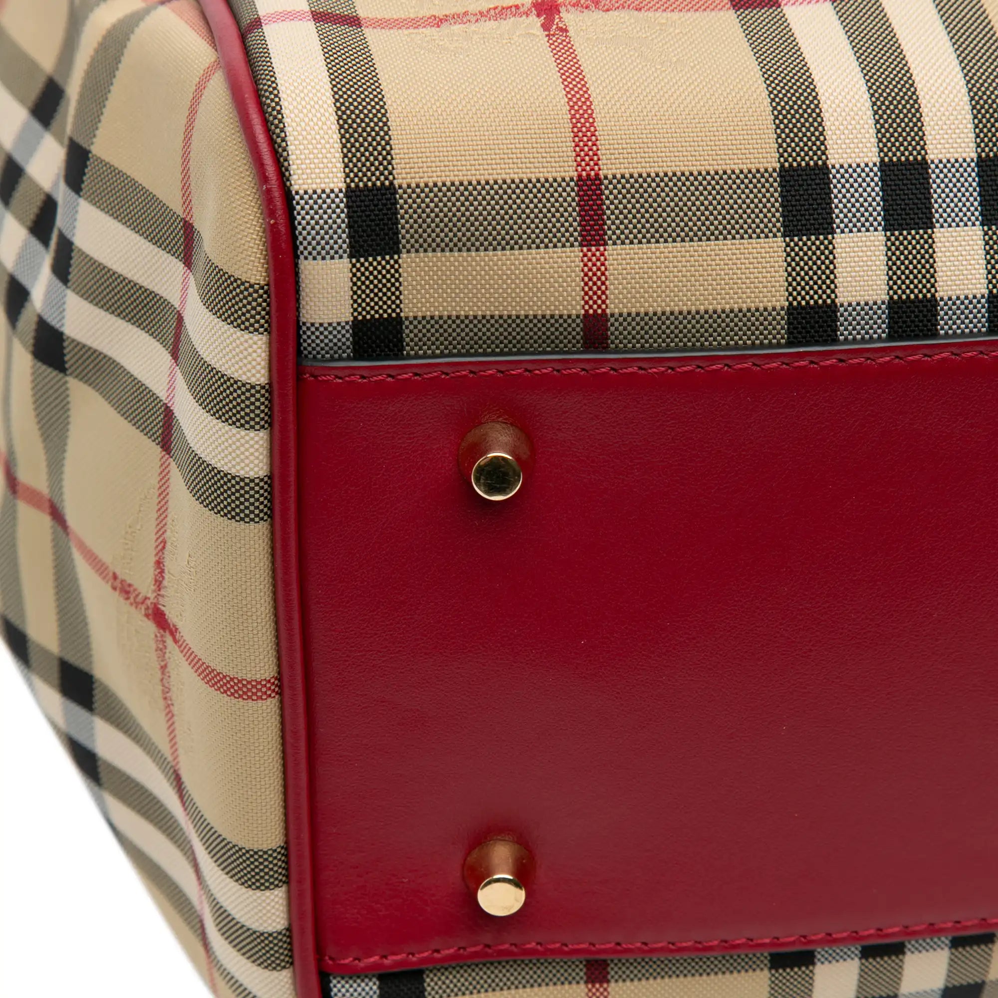 Burberry Canterbury Tote Small Haymarket Check Canvas