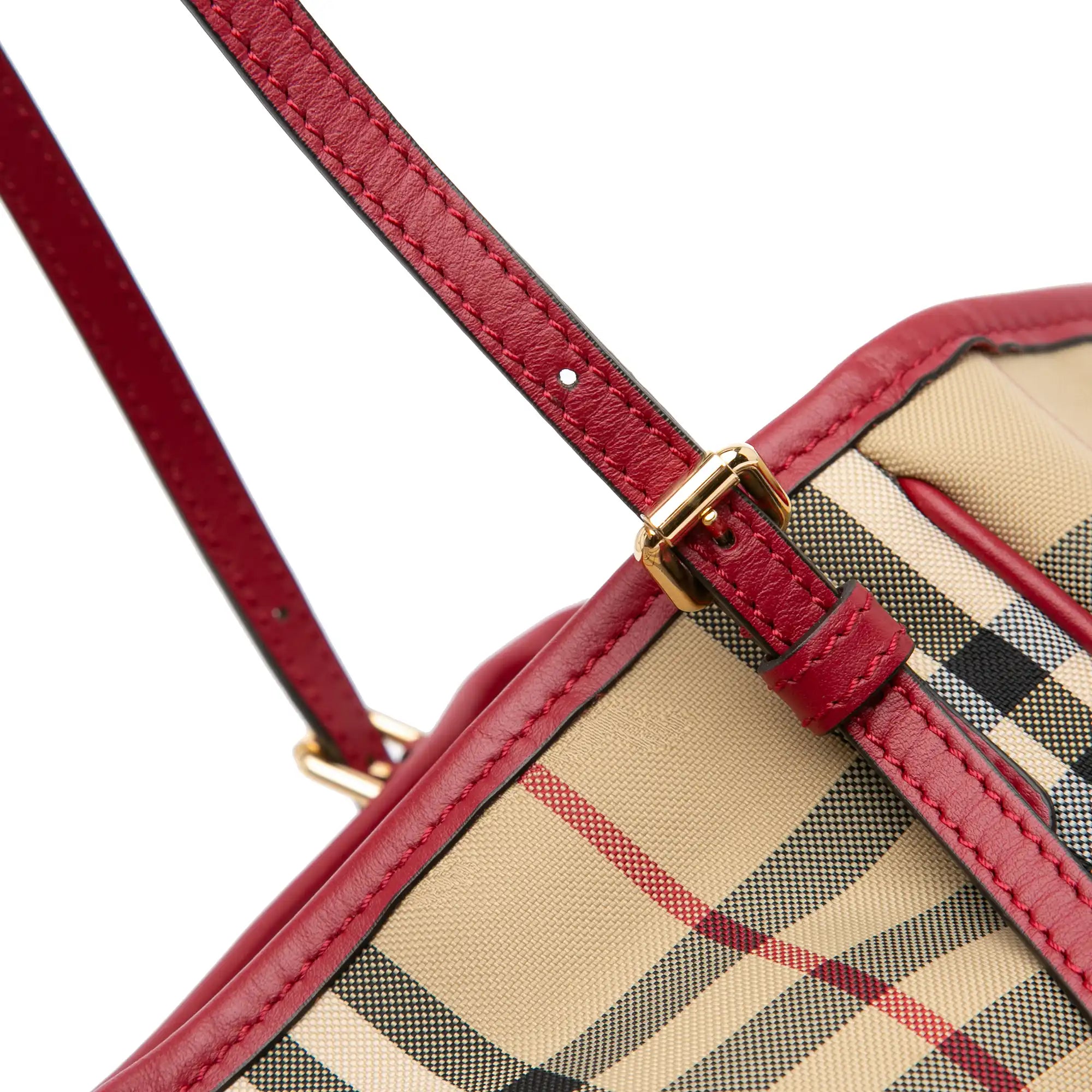 Burberry Canterbury Tote Small Haymarket Check Canvas
