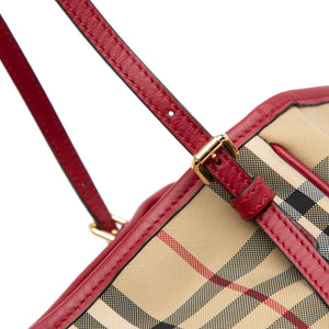 Burberry Canterbury Tote Small Haymarket Check Canvas