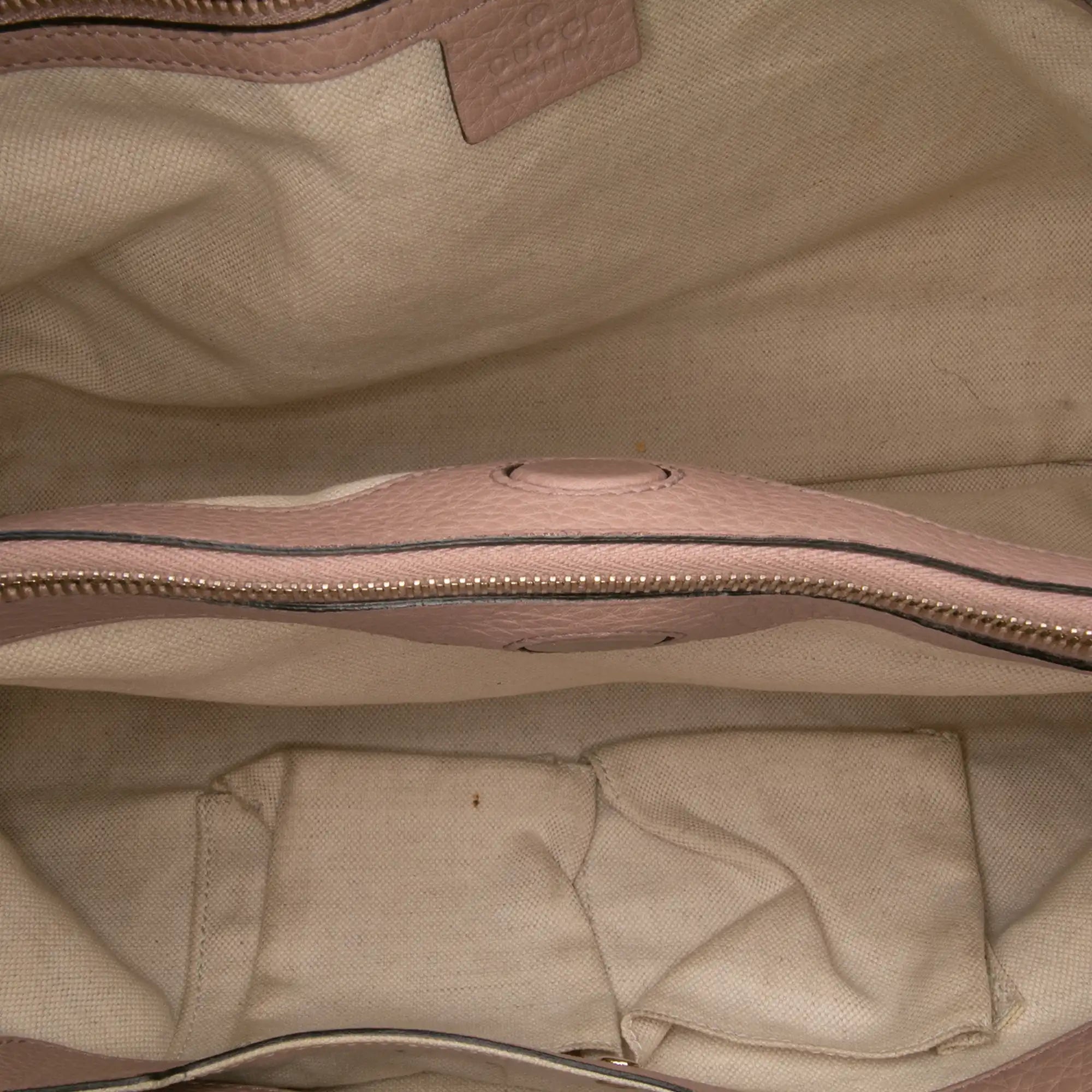 Gucci Bamboo Shopper Medium Pink Leather