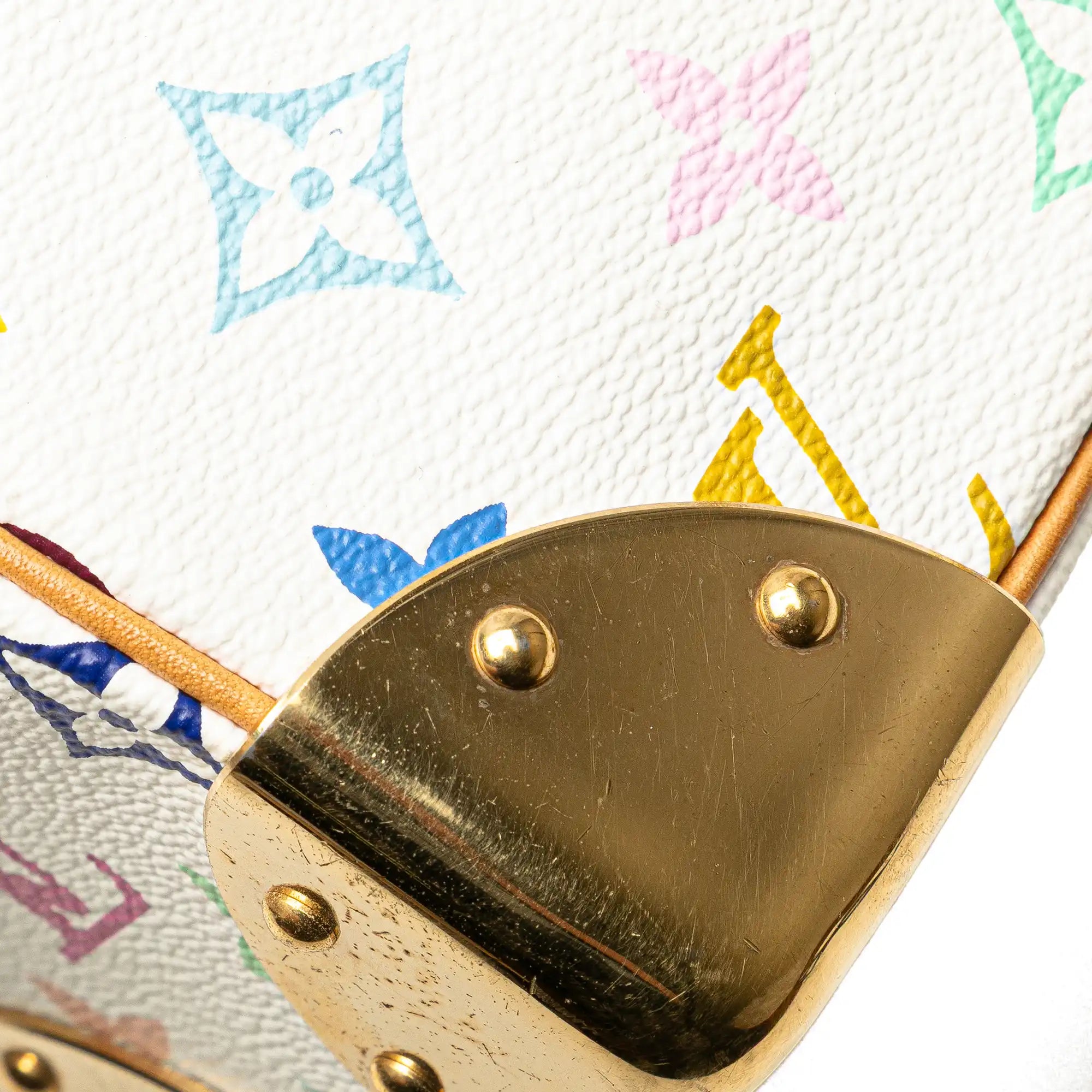 Louis Vuitton Boulogne 30 White Multicolore Monogram Canvas