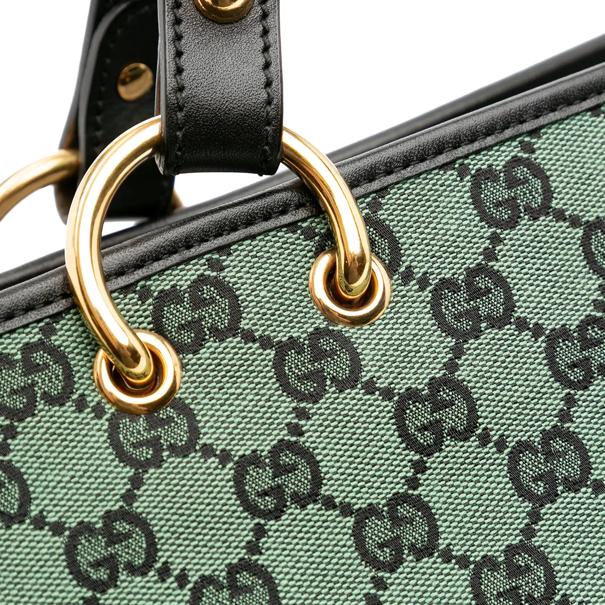 Gucci Tote Bag Green GG Canvas