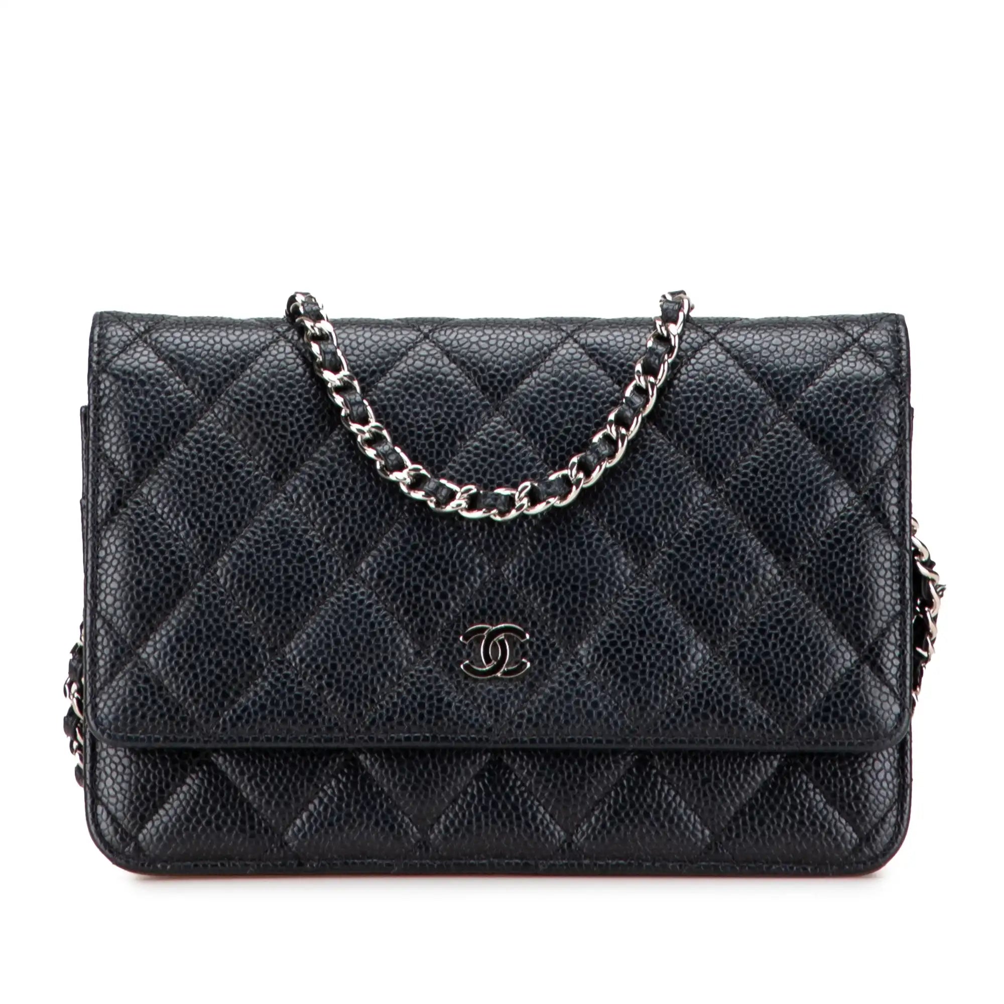 Chanel WoC Black Caviar Silver