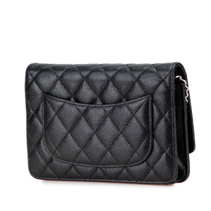 Chanel WoC Black Caviar Silver