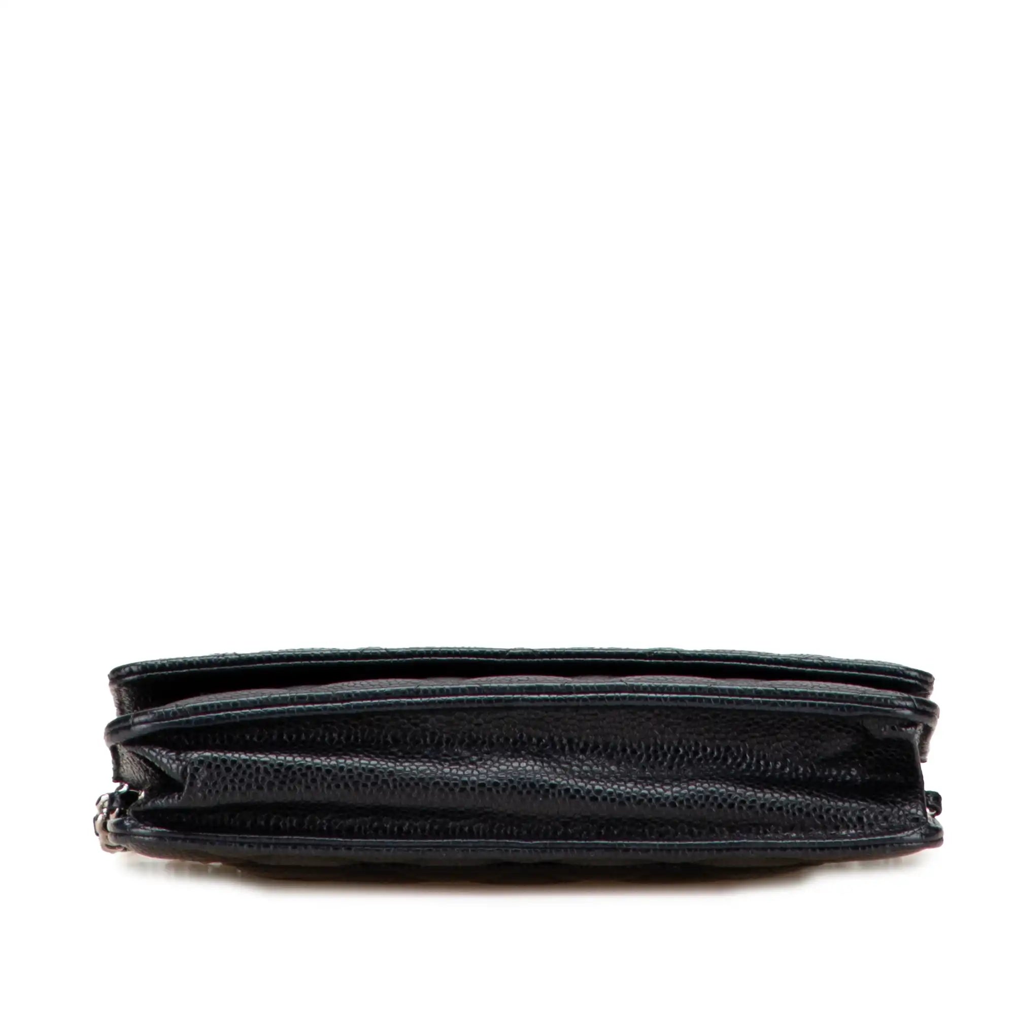 Chanel WoC Black Caviar Silver