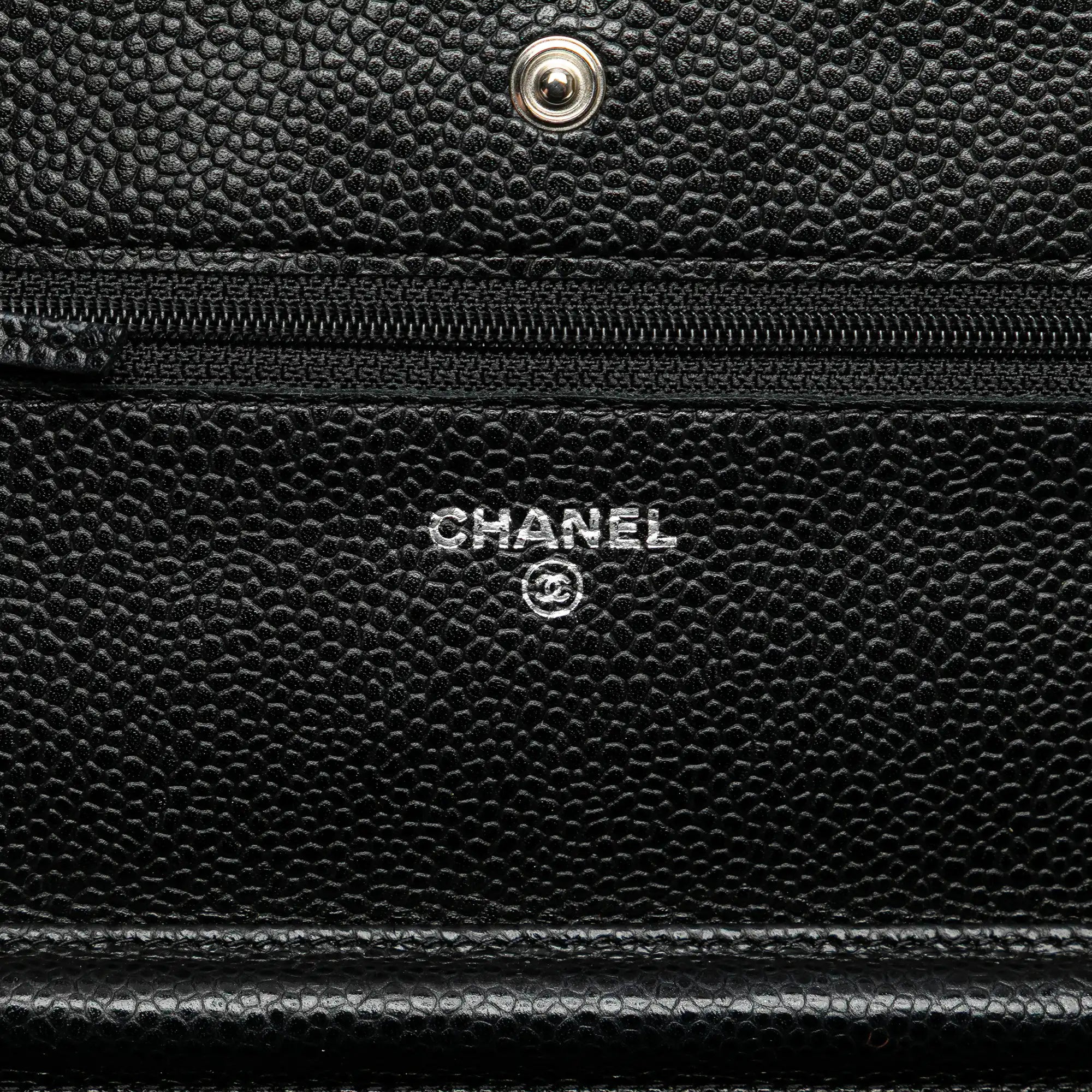 Chanel WoC Black Caviar Silver