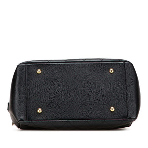 Chanel CC Timeless Tote Bag Petit Black Caviar Gold