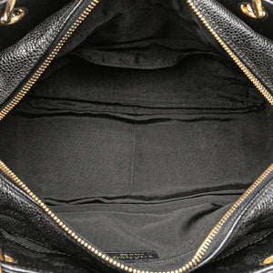 Chanel CC Timeless Tote Bag Petit Black Caviar Gold