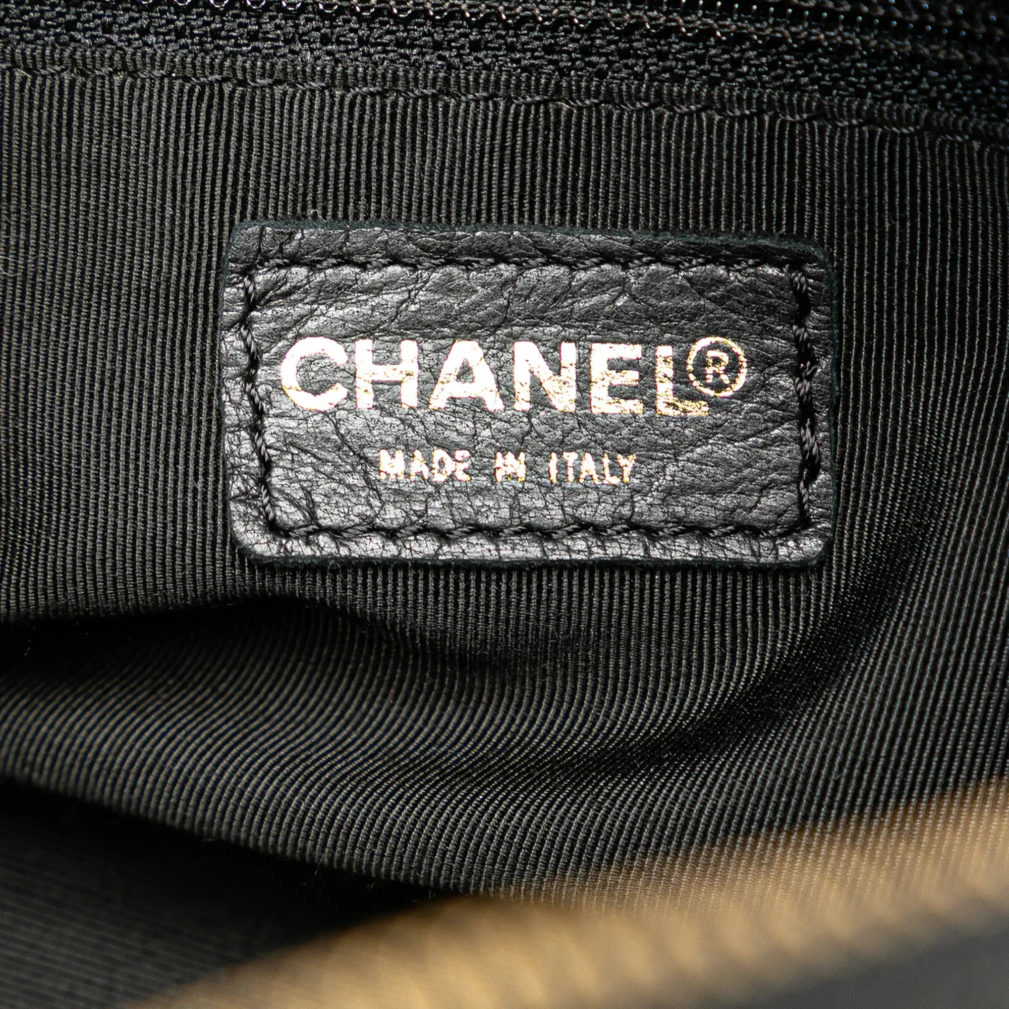 Chanel CC Timeless Tote Bag Petit Black Caviar Gold