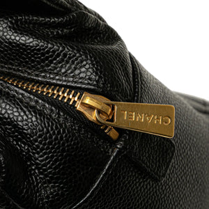 Chanel CC Timeless Tote Bag Petit Black Caviar Gold