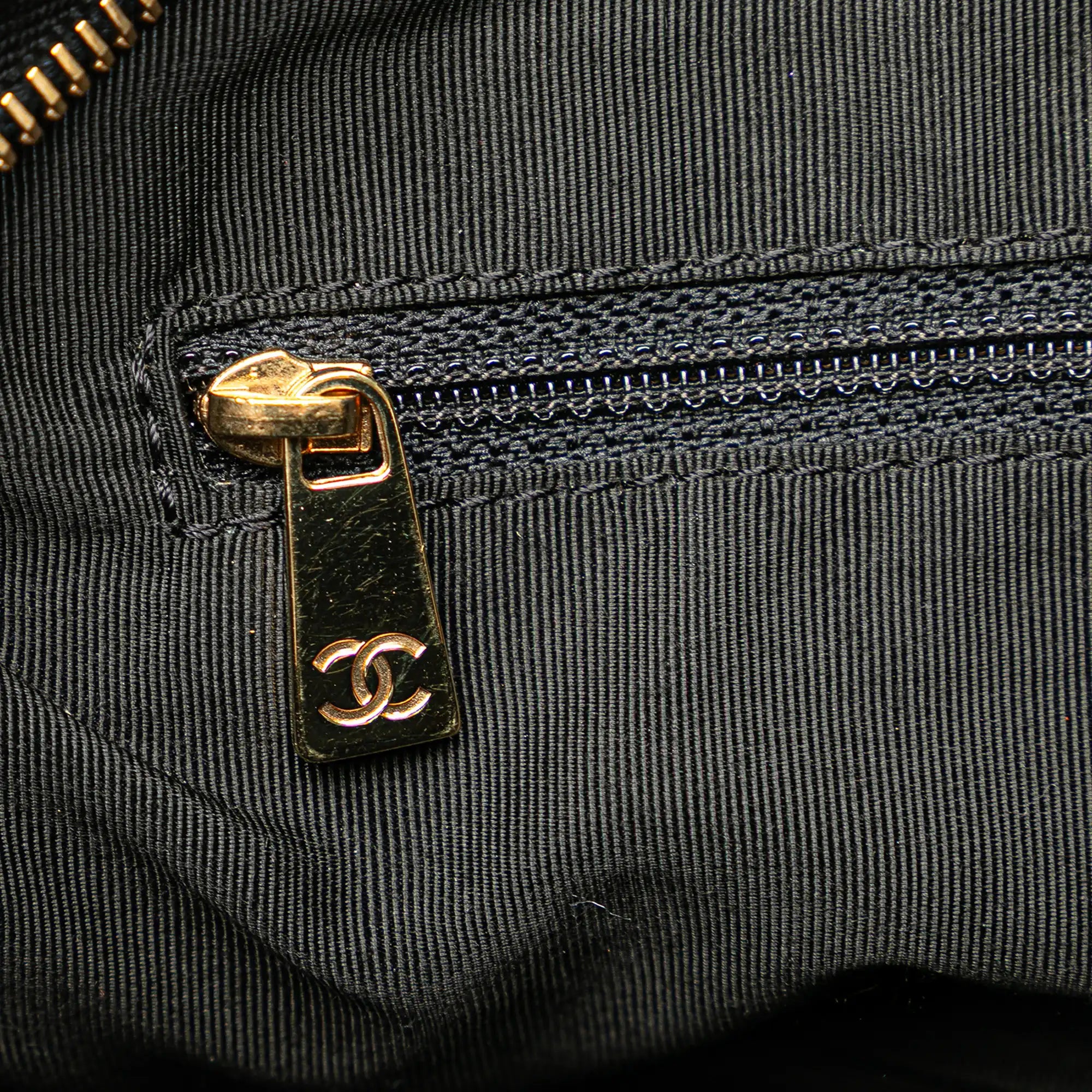 Chanel CC Timeless Tote Bag Petit Black Caviar Gold