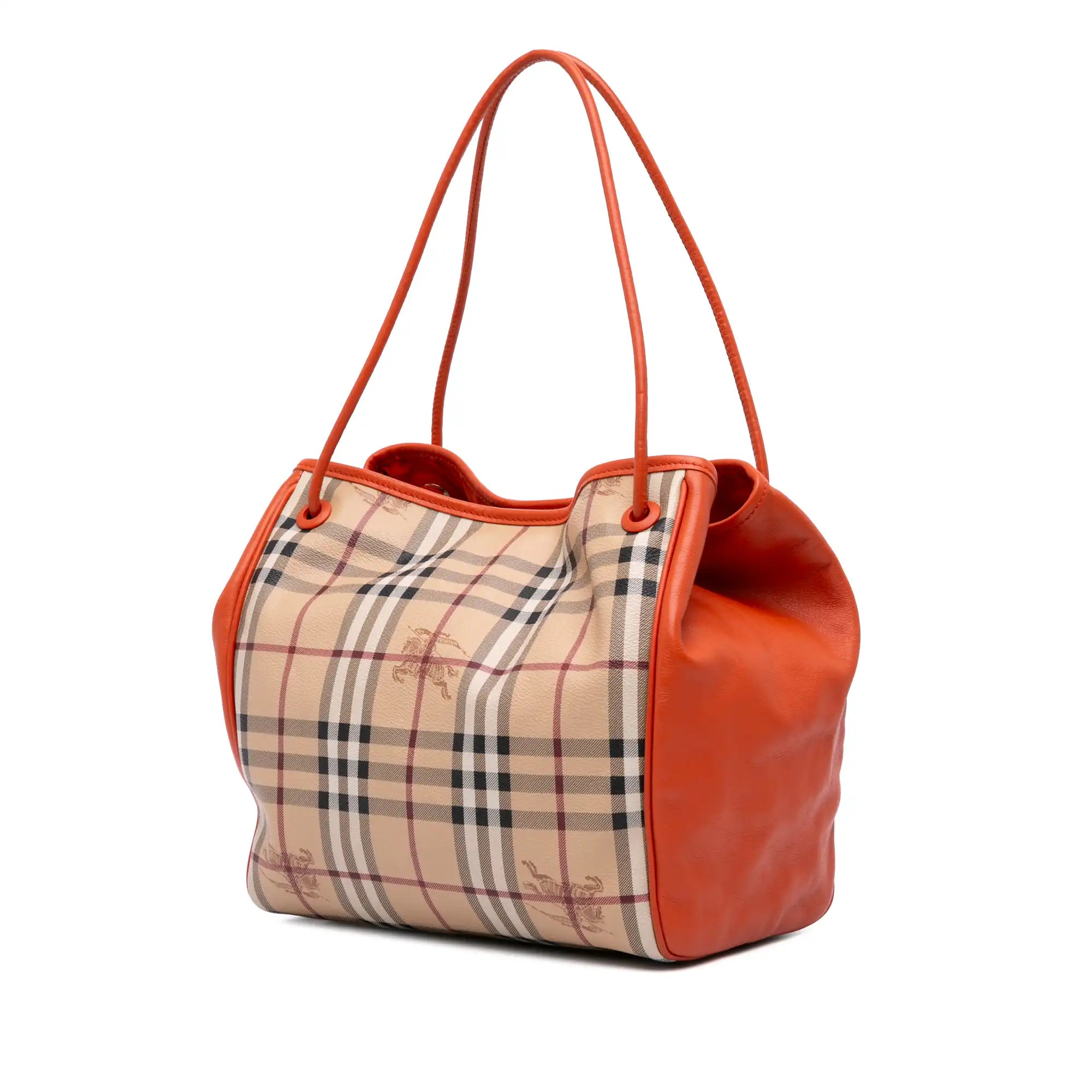 Burberry Canterbury Tote Small Haymarket Check Canvas
