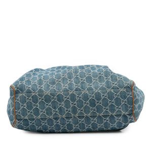 Gucci Sukey Tote Bag Denim GG Canvas
