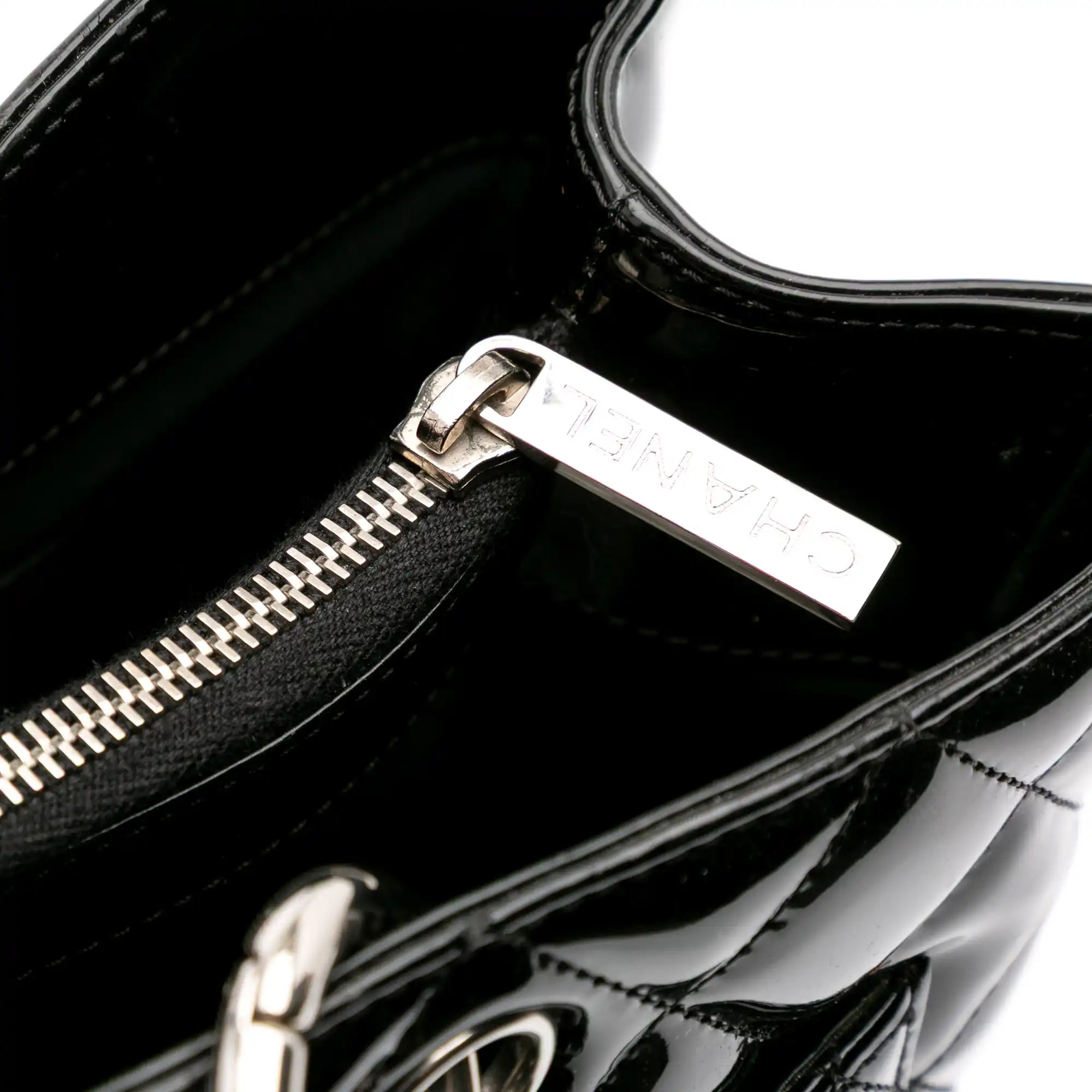 Chanel GST Black Patent Leather