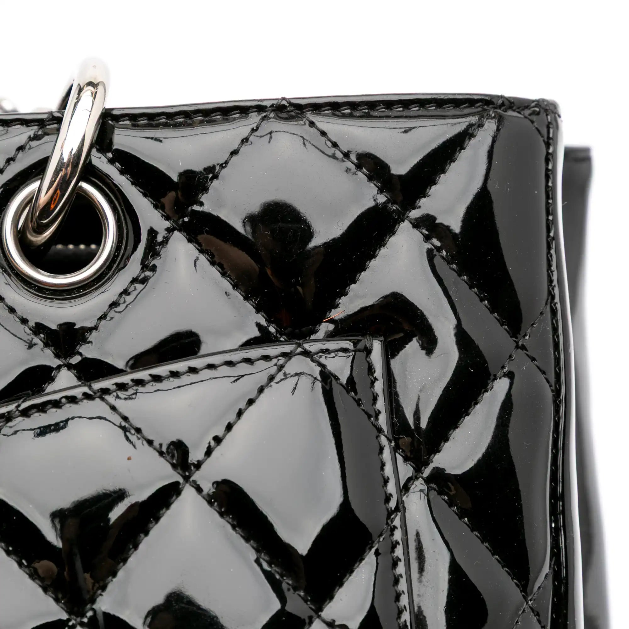 Chanel GST Black Patent Leather