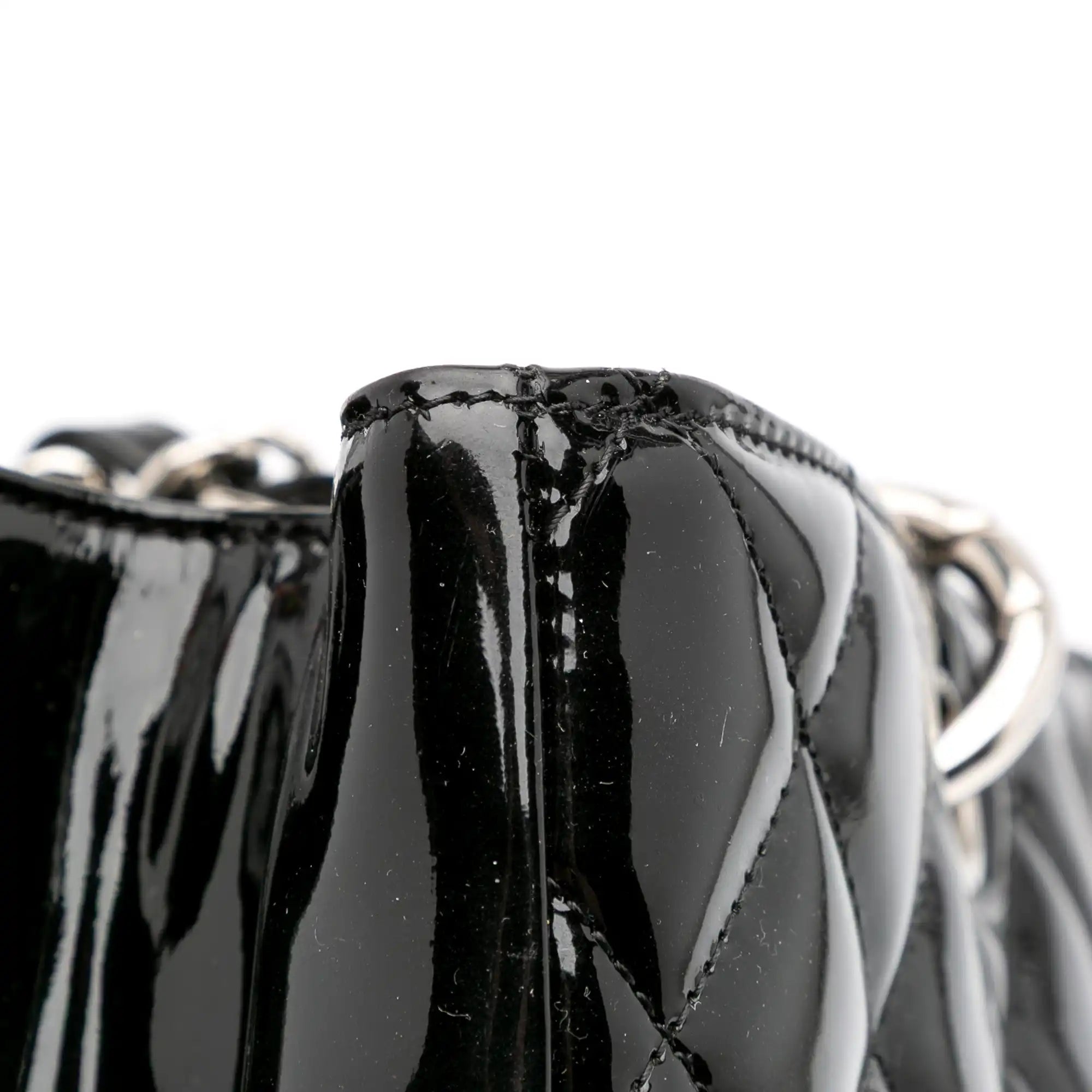 Chanel GST Black Patent Leather