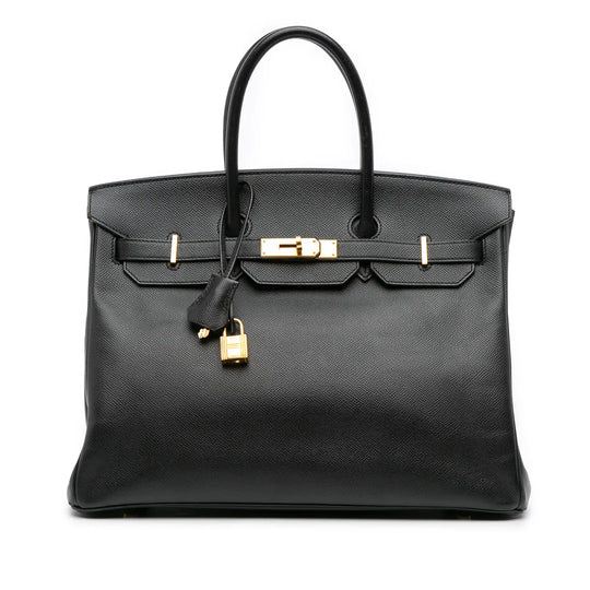 Hermès Birkin 35 Retourne Noir Gold